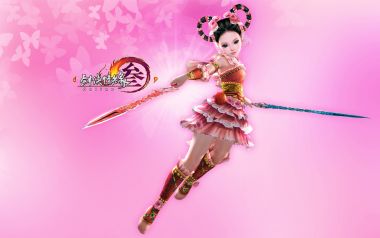 剑侠情缘叁游戏角色粉色战斗场景壁纸