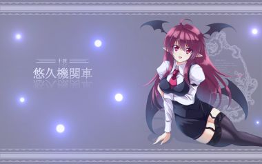 Eastern Project Koakuma Touhou Wallpaper Pink Haired Vampire Girl