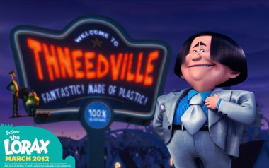 Lorax Thneedville Welcome Sign