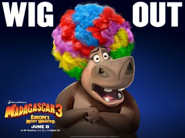 Madagascar 3 Hippo Poster Crazy Wig
