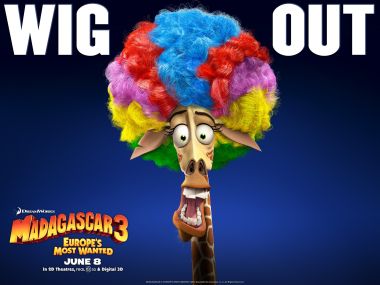 Madagascar 3 Afro Melman Wallpaper