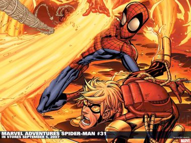 Marvel Spider Man Issue 31 Fire Battle