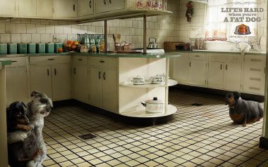 Retro Kitchen Three Dogs Pillsbury Ad