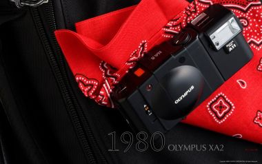 Olympus XA2 Retro Camera Red Bandana