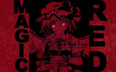 Remilia Scarlet Magic Red Wallpaper