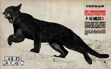 Red Dead Redemption Cougar Bestiary Wallpaper