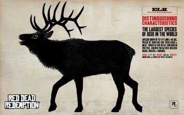 Red Dead Redemption Elk Poster