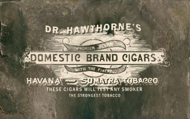 Dr. Hawthorne’s 复古雪茄广告牌