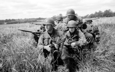 Saving Private Ryan Battle Scene US Soldiers In Wheat Field