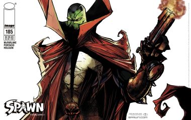 Spawn Comic Issue 185 Cover Green Skinned Warrior With Gun