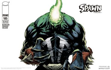 《Spawn》第185期封面：黑暗与力量的象征
