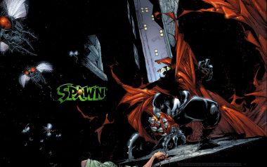 Spawn Comic Classic Scene Red Cloak Hero