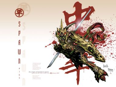 Spawn Comic Cover Dragon Warrior Chinese Kanji