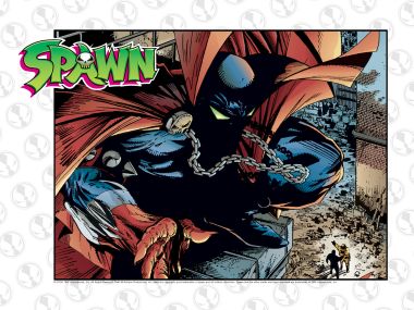Spawn Comic Classic Scene Dark Hero Battle