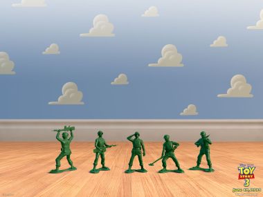 Toy Story 3 Green Soldiers Wallpaper
