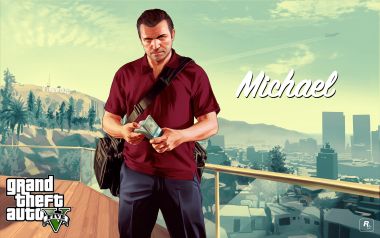 Michael Holding Cash Grand Theft Auto V Wallpaper