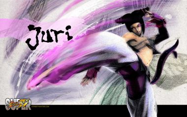 Street Fighter 4 Juri Battle Wallpaper