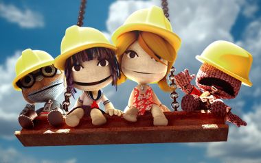 Little Big Planet Yellow Hat Swing Wallpaper