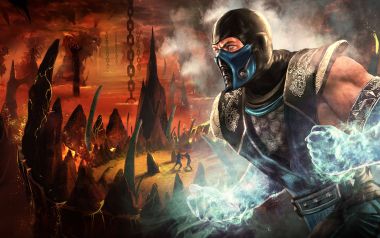 Mortal Kombat Vs DC Universe Sub Zero Lava Battle Wallpaper