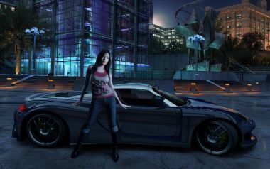 Need For Speed Carbon Night Race Car Wallpaper