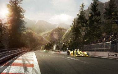 Japanese Mountain Race Track Racing Scene