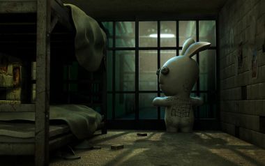 Rayman Raving Rabbids Prison Room Wallpaper