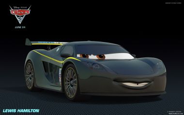 迪士尼皮克斯《赛车总动员2》中的莱斯·汉密尔顿赛车