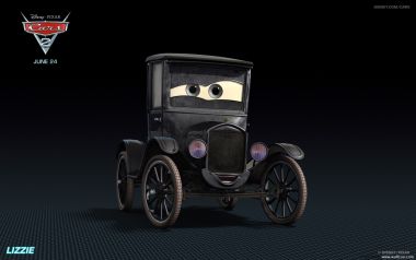 Disney Pixar Cars 2 Lizzie Antique Car