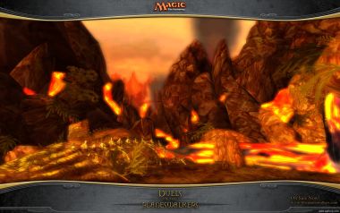 Magic The Gathering Volcano Lava Scene