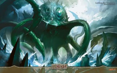 克苏鲁风格的绿色巨兽「Lorthos, the Tidemaker」