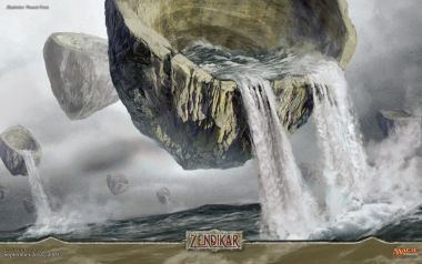 Zendikar Floating Island Waterfall